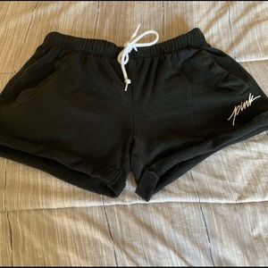 PINK BLK GYM SHORTS